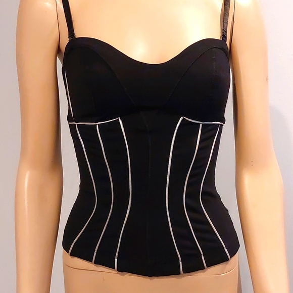 bebe Tops - Bebe sport black corset style top sz XS